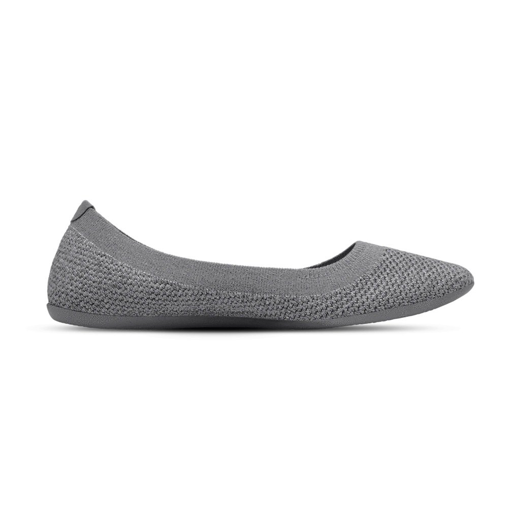 Allbirds Women\'s Flats Dark Grey - Tree Breezers - 15468GMVF